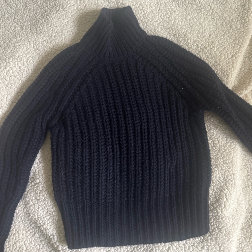 Vince mock turtleneck navy sweater